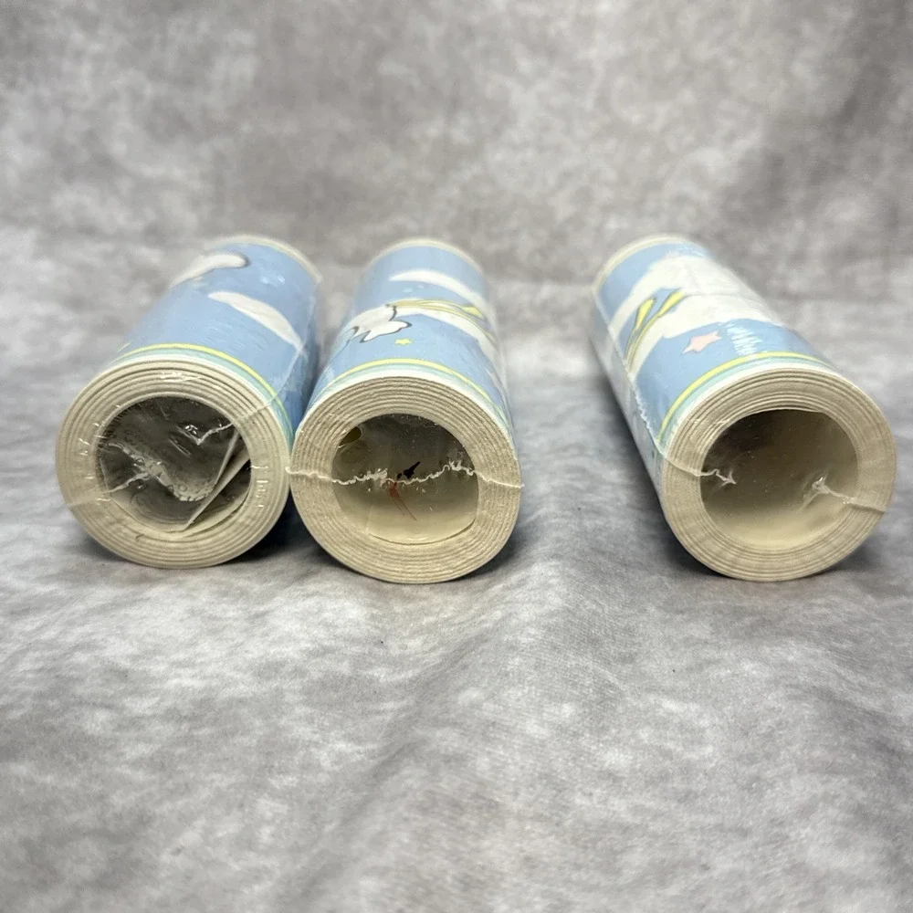 VTG Judi's Originals‎ Bundles Baby Stork Wallpaper Border Lot of 3 24ft Spools